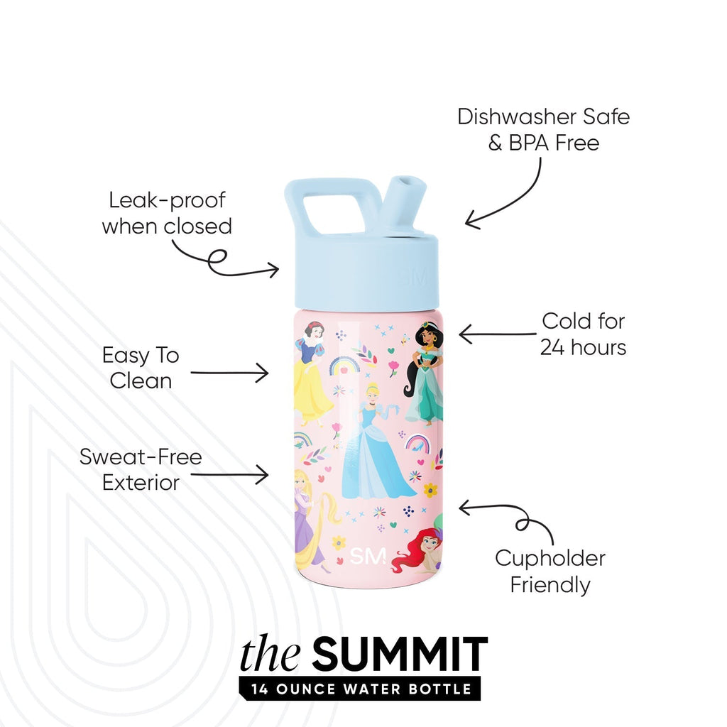 Summit Kids Water Bottle with Straw Lid